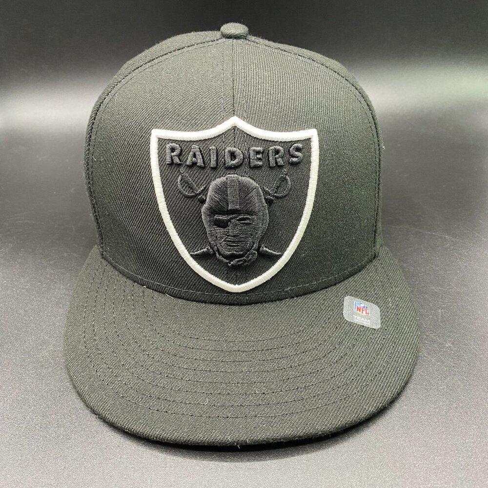 New Era NFL Las Vegas Raiders Cap Hat Men's OSFM w/ Adjustable Strap Black - Picture 1 of 15